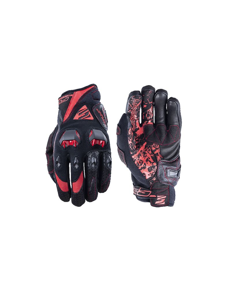 Guantes De Moto Five Stunt Evo Rojo-0