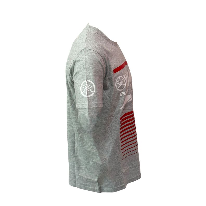Polera De Hombre Manga Corta Yamaha Racing Gris-1