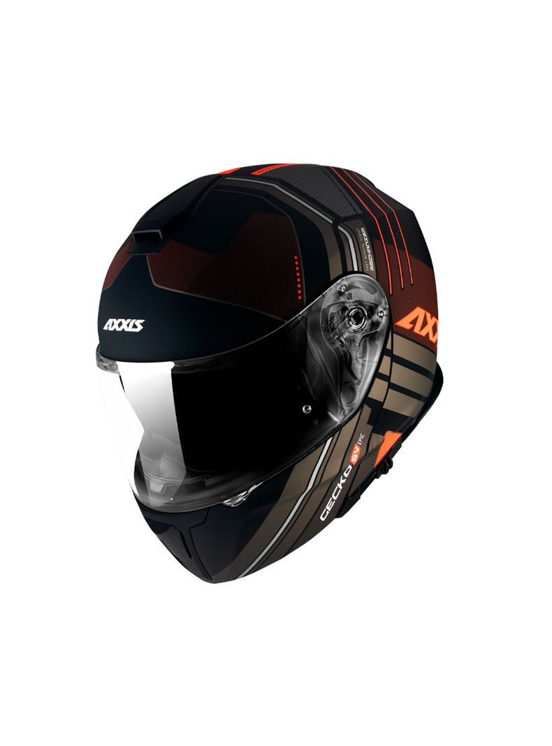 Casco axxis  gecko sv epic  rojo fluor brillo-0