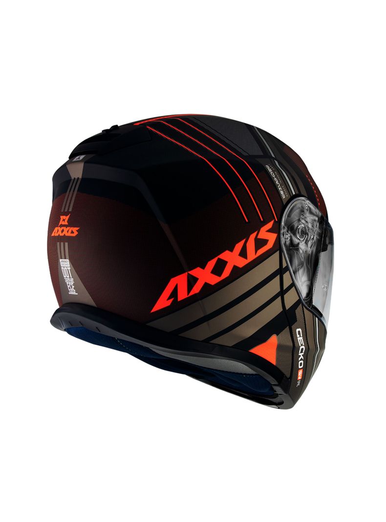 Casco axxis  gecko sv epic  rojo fluor brillo-1