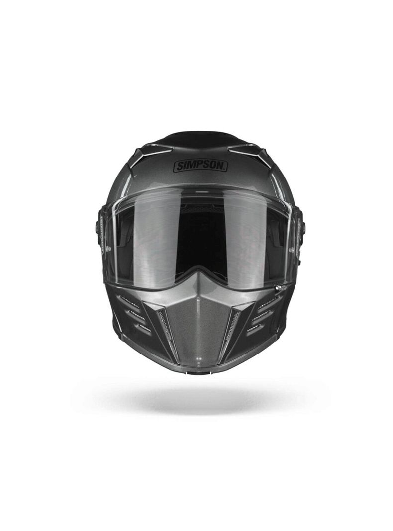 Casco de moto Simpson Darksome Gunmetal-0