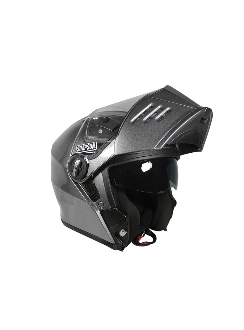 Casco de moto Simpson Darksome Gunmetal-2