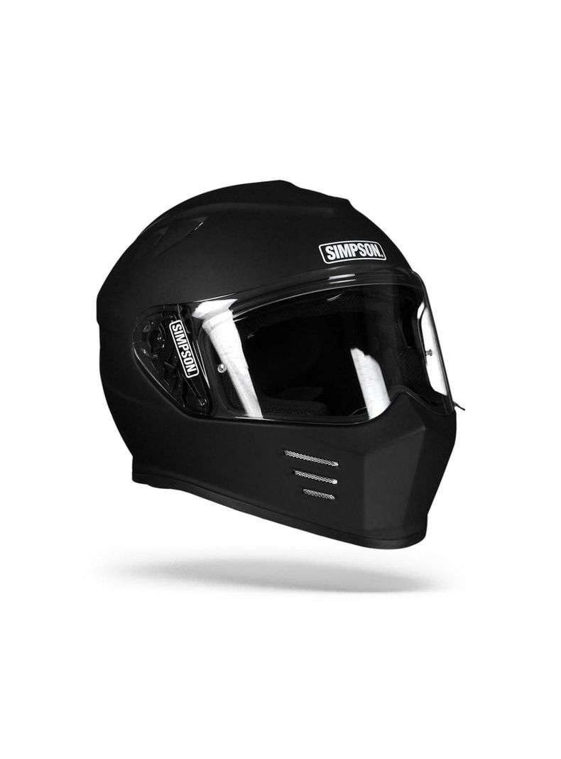 Casco De Moto Simpson Venom P2 Negro Mate-0