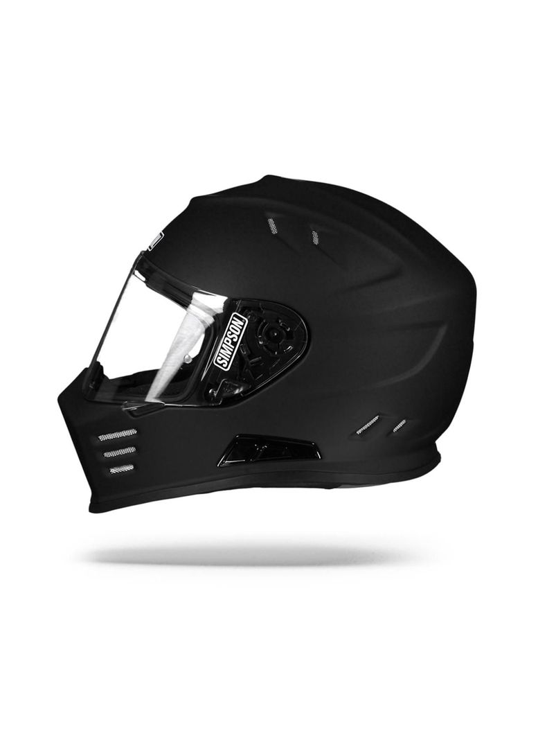 Casco De Moto Simpson Venom P2 Negro Mate-1
