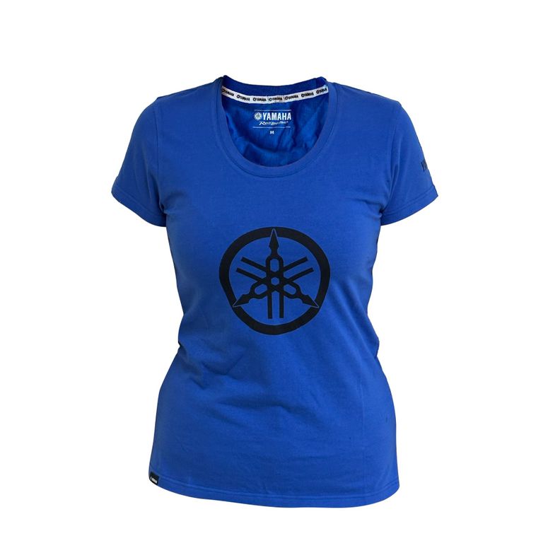 Polera De Mujer Manga Corta Yamaha Diapasón Azul-0