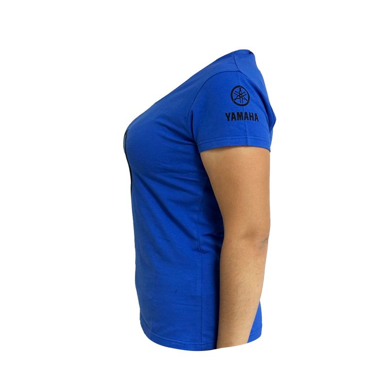 Polera De Mujer Manga Corta Yamaha Diapasón Azul-1