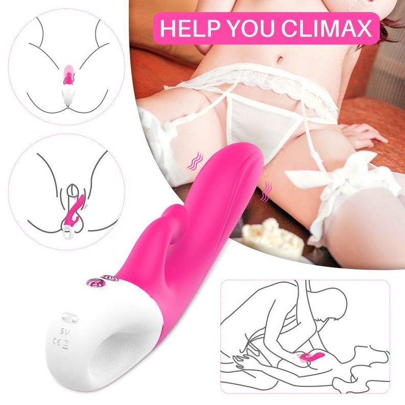 Dew Vibrador Femenino Dildo Dual Con Succionador Clítoris-6