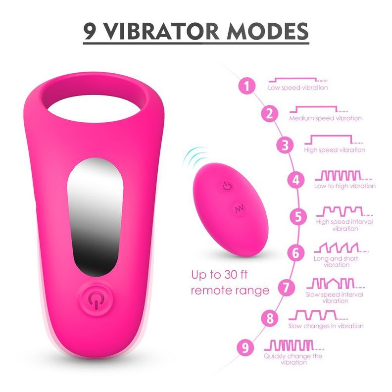 Anillo Para El Pene Vibrador Control Remoto Himan-7