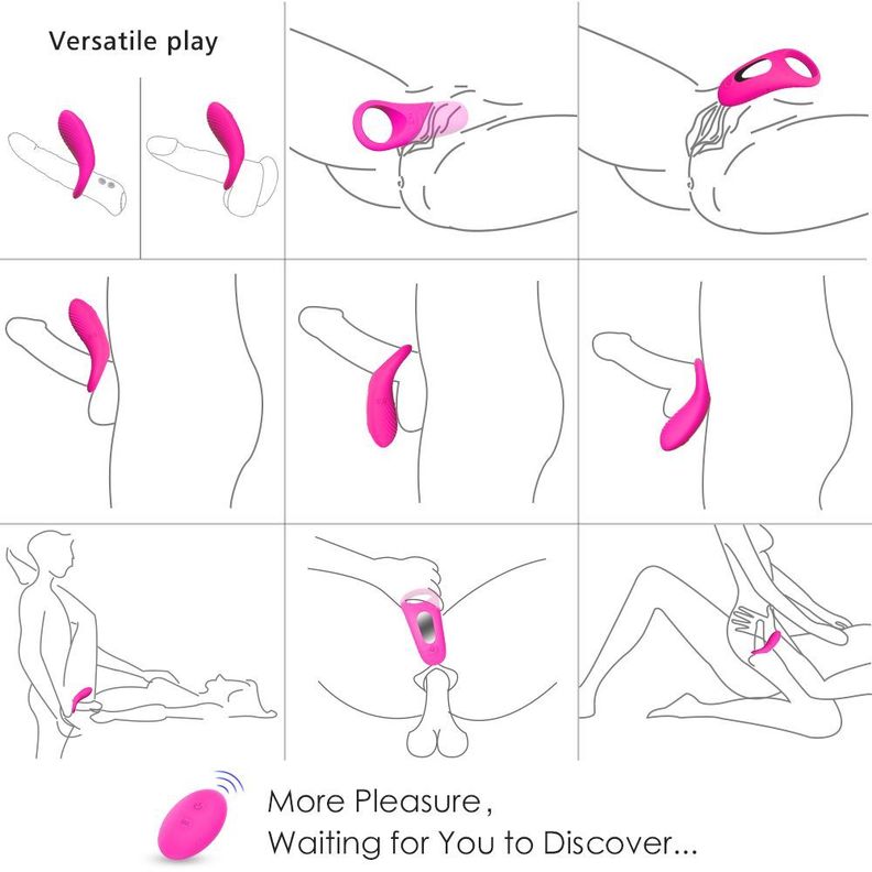 Anillo Para El Pene Vibrador Control Remoto Himan-2