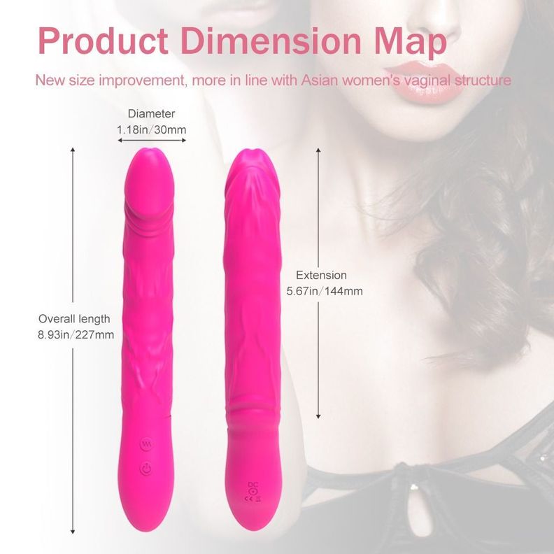 King-2 Dildo Vibrador Realista Con Rotación 360 Exclusivo-2