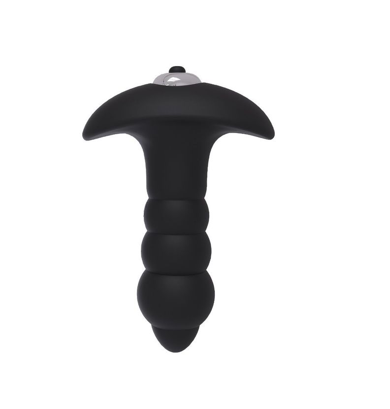 Plug Anal Vibrador Bubble Negro-0