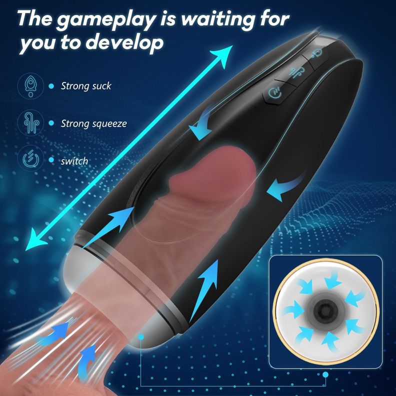 Hawk Masturbador Masculino Vibrador Y Succionador Realista-7