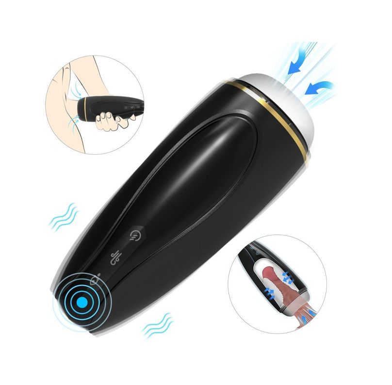 Hawk Masturbador Masculino Vibrador Y Succionador Realista-1
