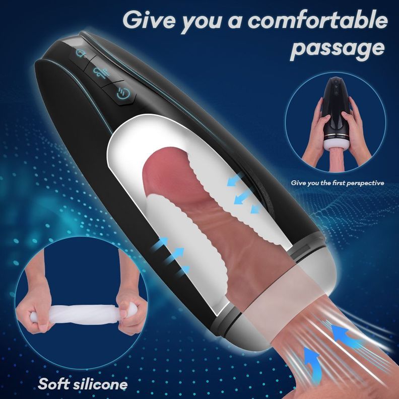 Hawk Masturbador Masculino Vibrador Y Succionador Realista-4
