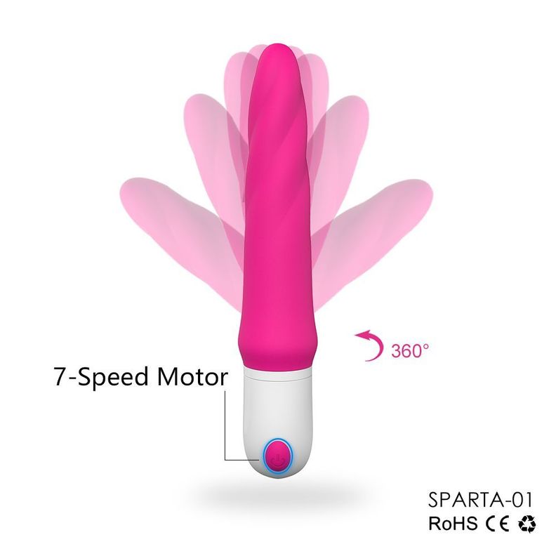 Dildo Vibrador Sparta1 Rotación 360-1