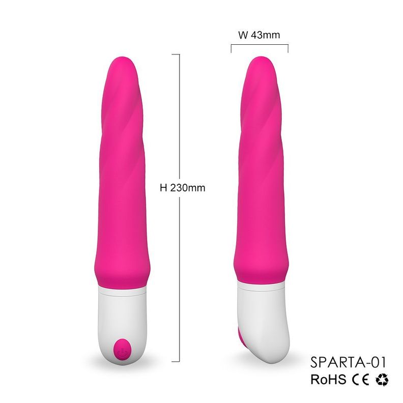 Dildo Vibrador Sparta1 Rotación 360-2