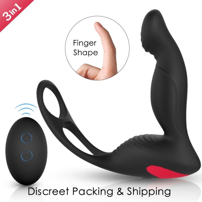 Langer Masajeador Prostático Doble Anillo Control Remoto-1
