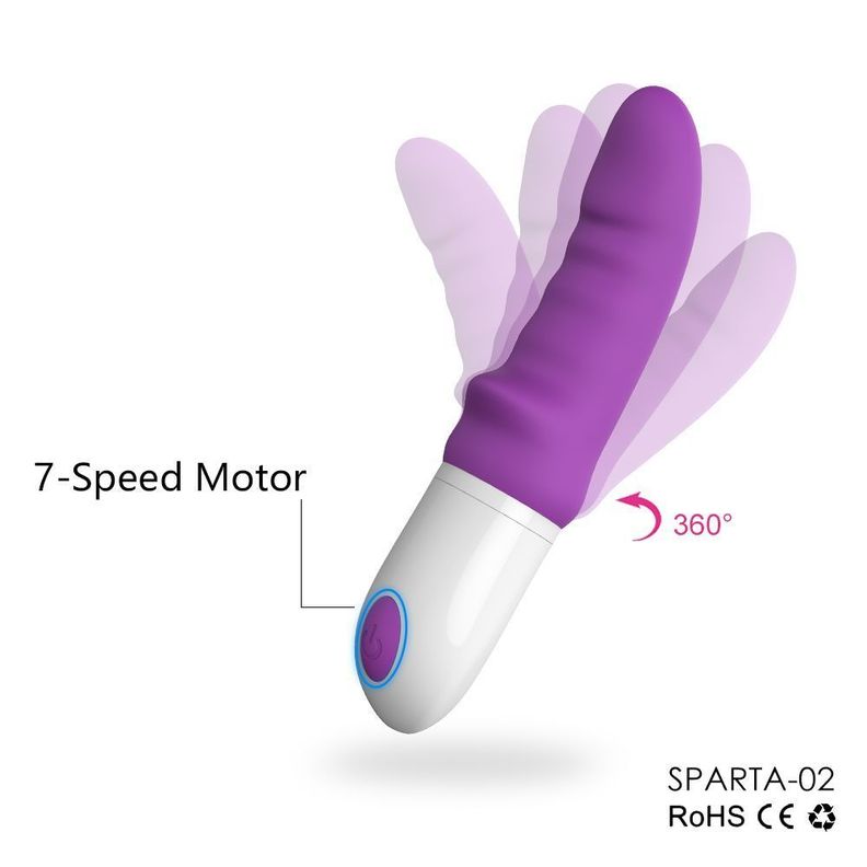Dildo Vibrador Sparta2 Rotación Grueso-2