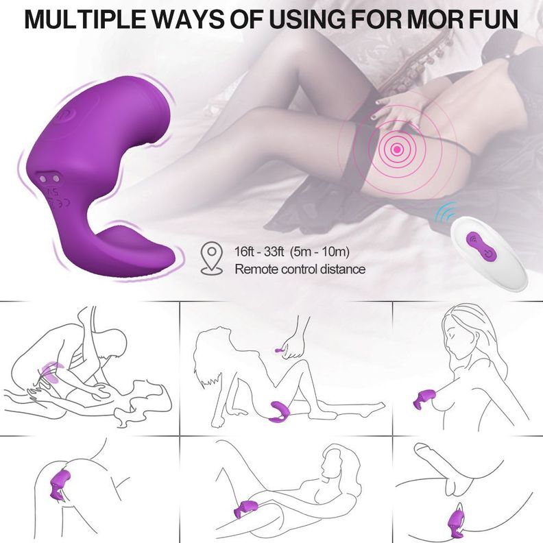 Sparrow Vibrador C Estimulador De Clítoris Control Remoto-4