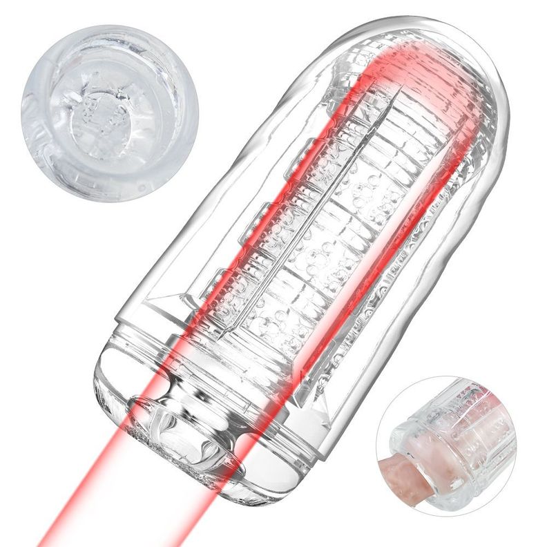 Capsule Masturbador Masculino Manual Transparente Suave-2