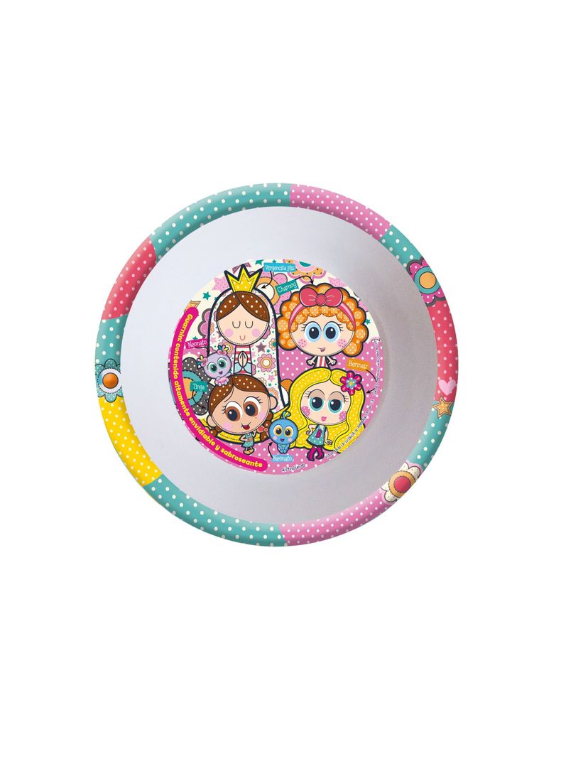 Set Plato + Vaso Para Niña De Melamina 3 Piezas de Distroller-1