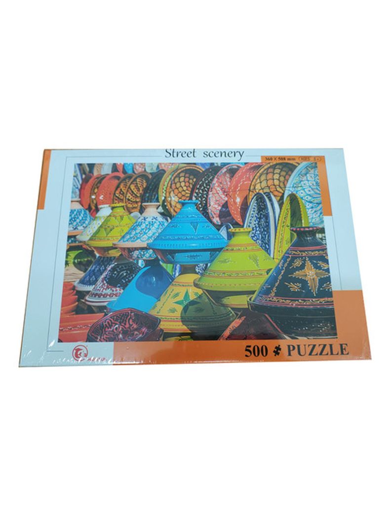 Puzzle Rompecabezas Escenario De Vasijas De Colores 500 Pcs de Highsun-0
