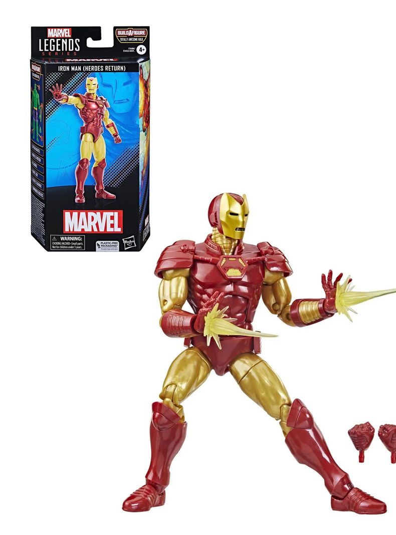 Figura de Acción Coleccionable de Marvel Legends Series Iron Man (heroes Return) de Hasbro-0
