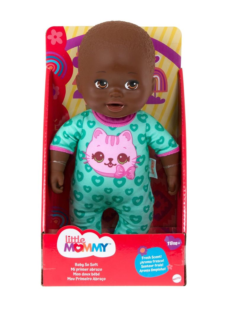 Muñeca Little Mommy Mi Primer Abrazo de Gatito de Mattel-2