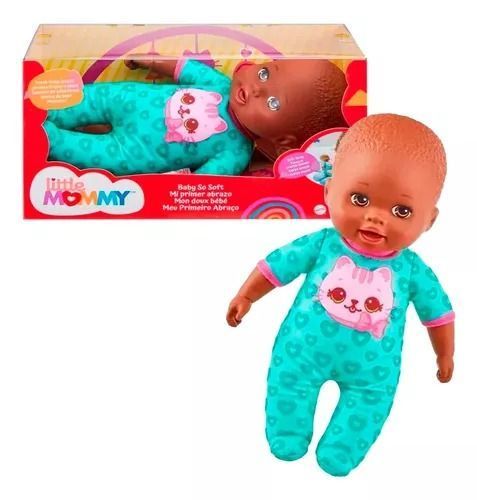 Muñeca Little Mommy Mi Primer Abrazo de Gatito de Mattel-0