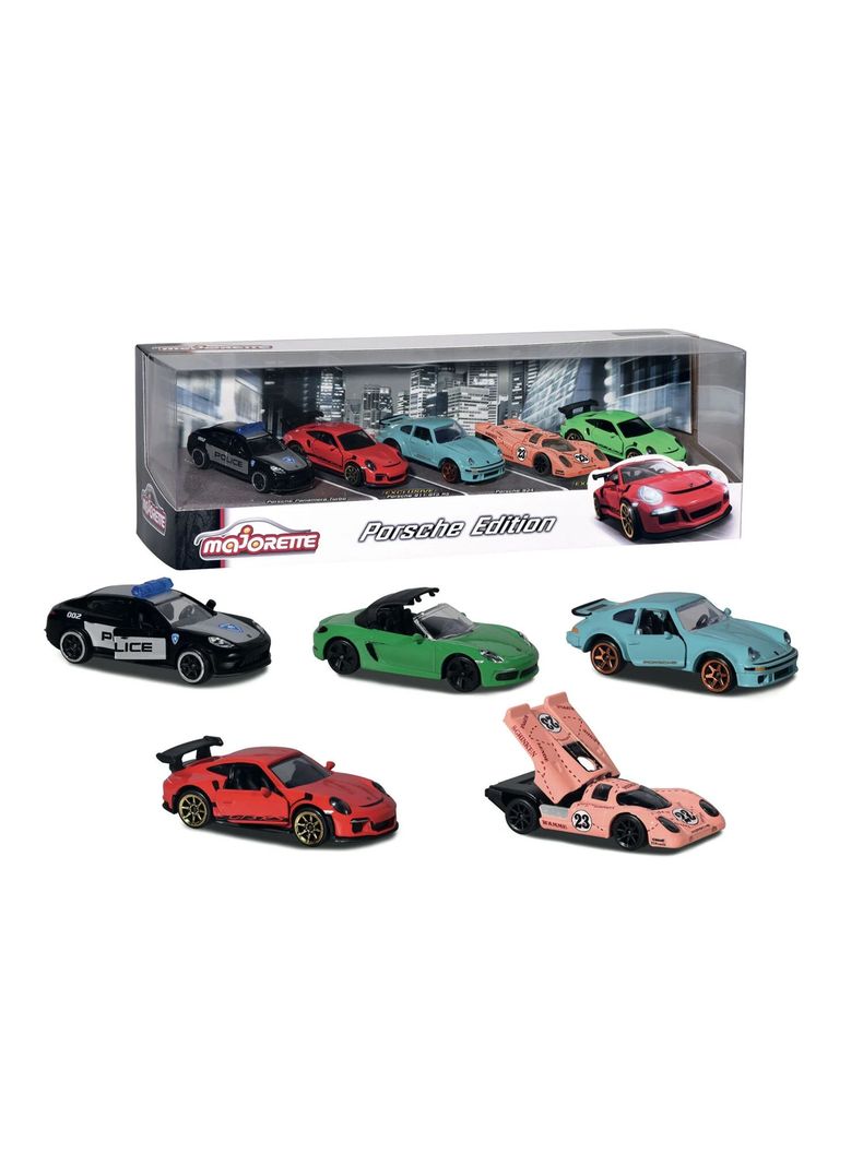 Pack 5 Autos de Colección Porsche Edition Escala 1:64 de Majorette-1