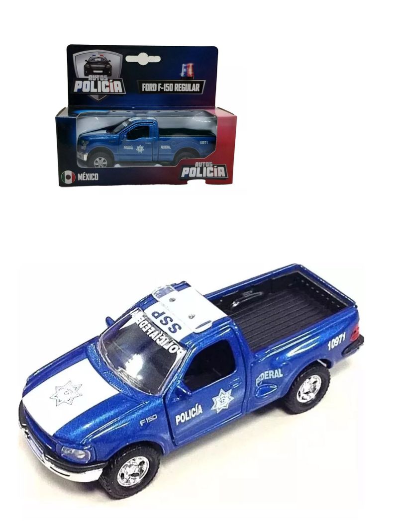 Auto de Colección Policía Ford F-150 Regular México Escala 1:38 de Welly-0