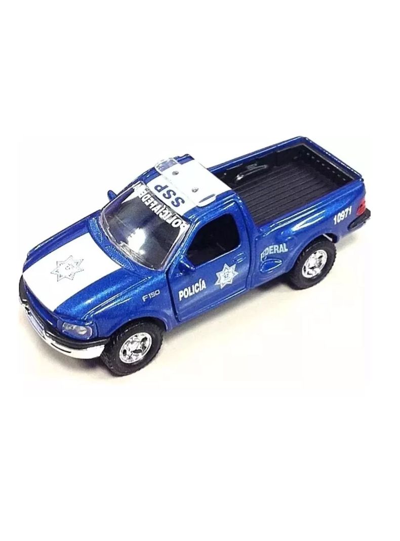Auto de Colección Policía Ford F-150 Regular México Escala 1:38 de Welly-1