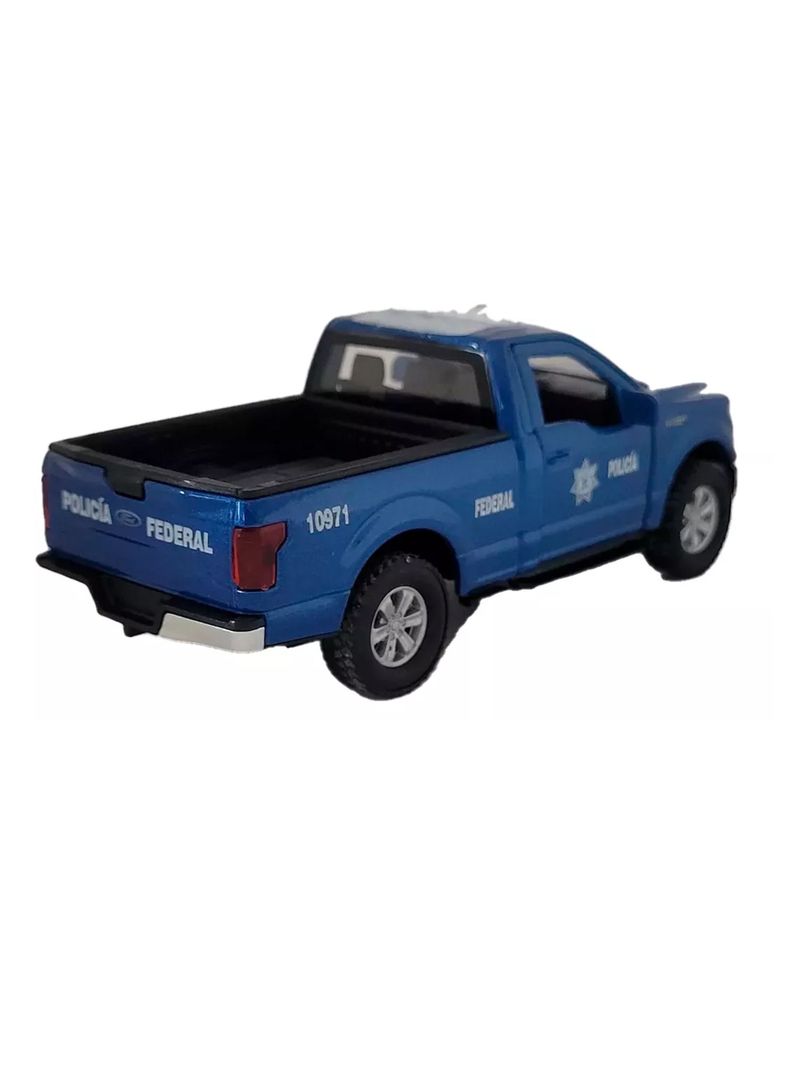 Auto de Colección Policía Ford F-150 Regular México Escala 1:38 de Welly-3