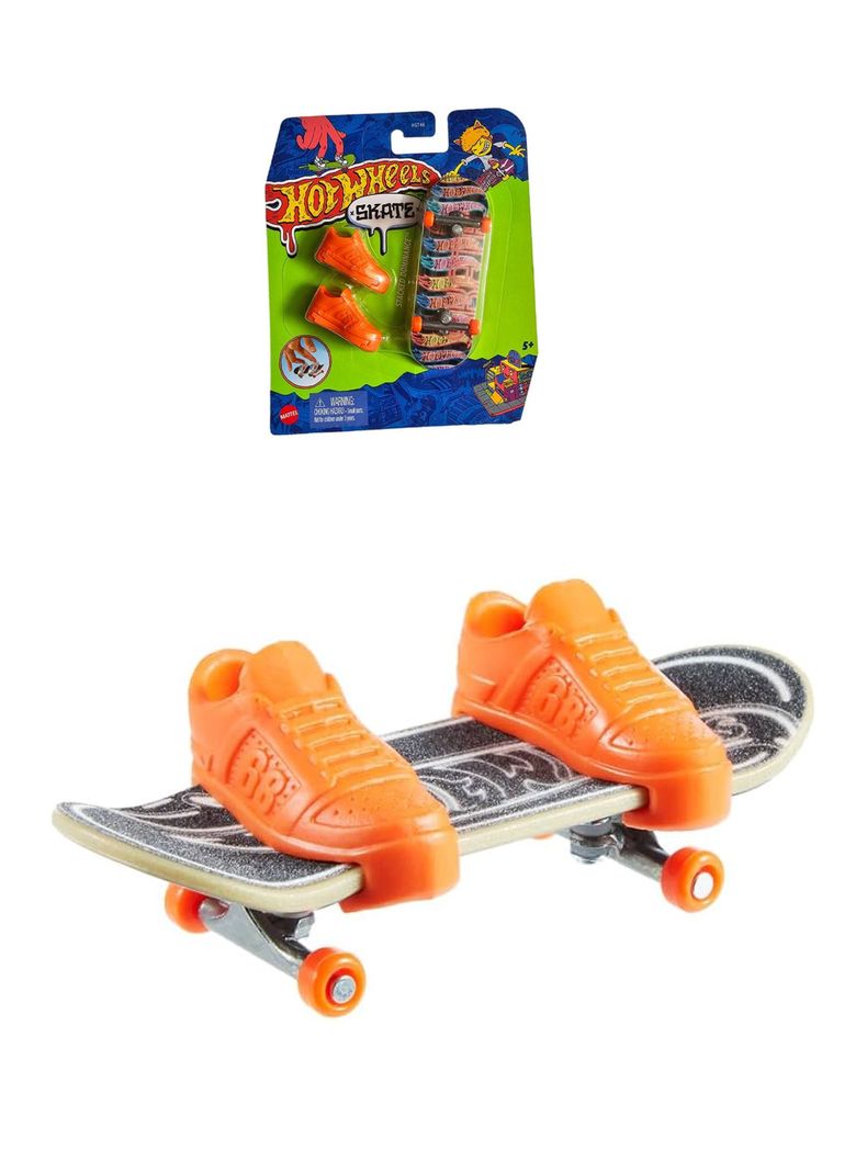 Skate Patineta Fingerboard + Tenis Tony Hawk Stacked Dominance de Hot Wheels-0