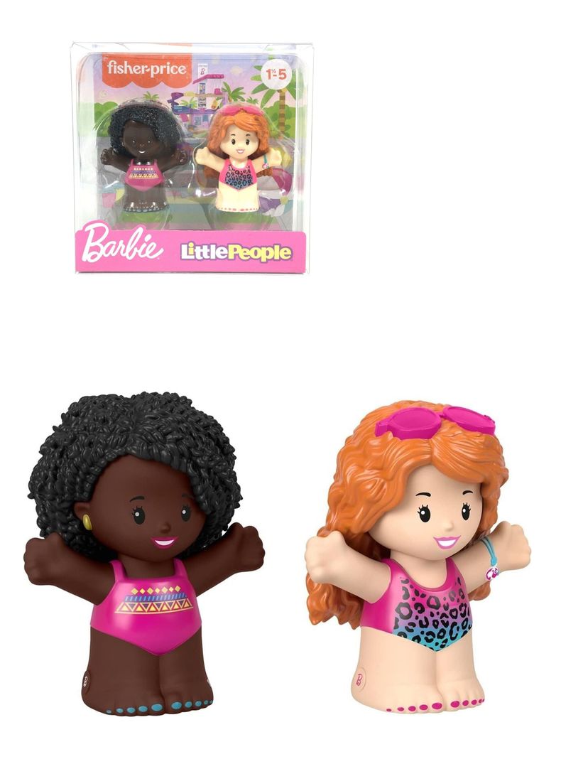 Pack 2 Figuras de Barbie de Little People de Fisher Price-0