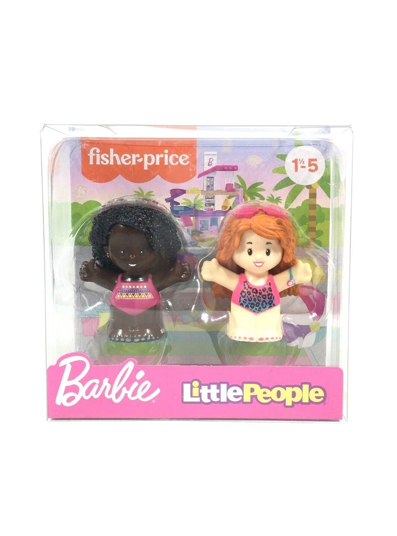 Pack 2 Figuras de Barbie de Little People de Fisher Price-2