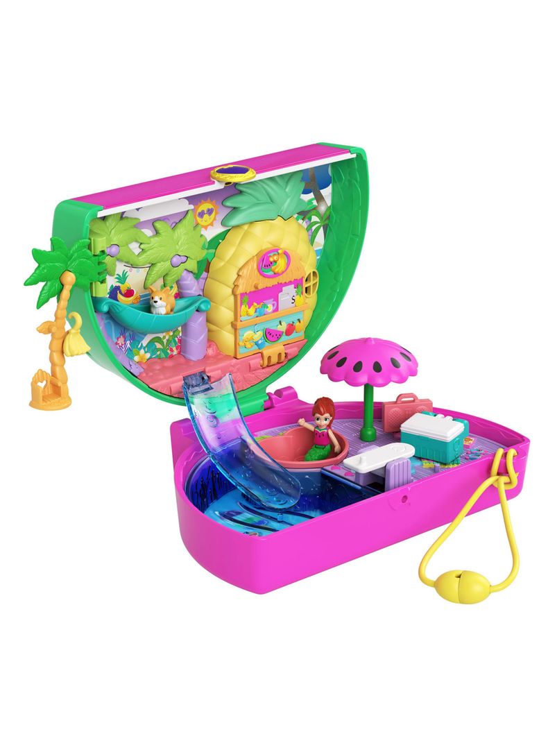 Polly Pocket - Watermelon Pool Party Compact - Mattel-6