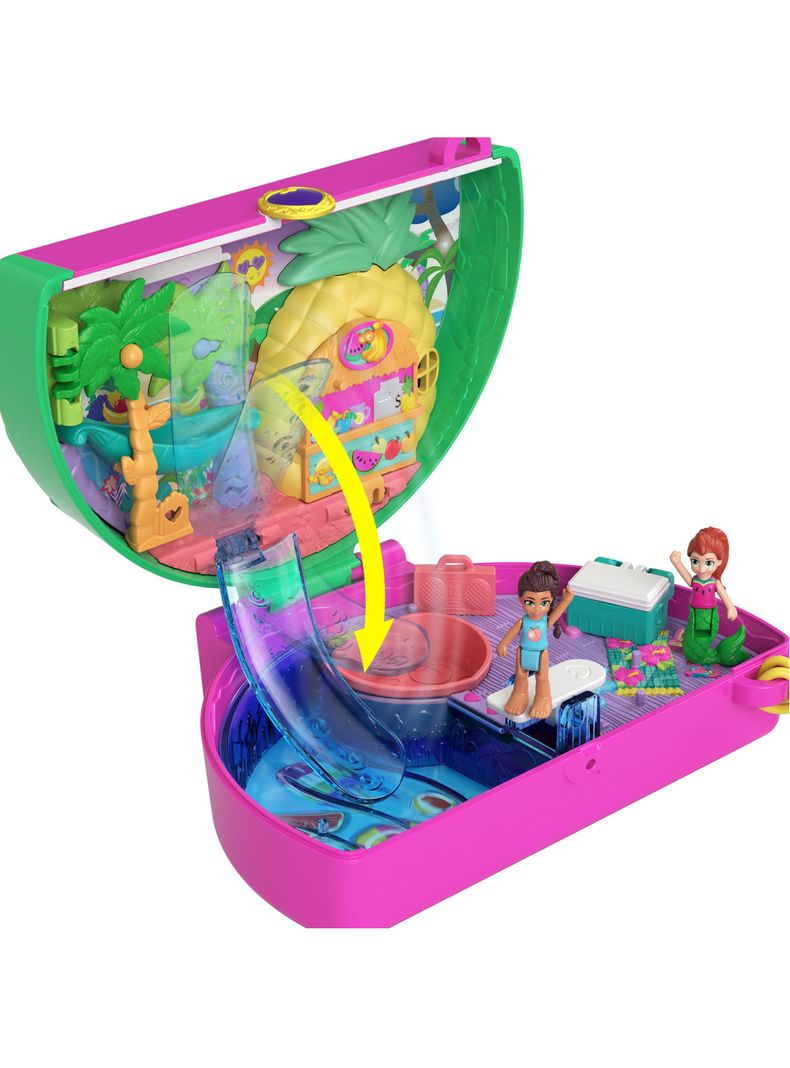 Polly Pocket - Watermelon Pool Party Compact - Mattel-7