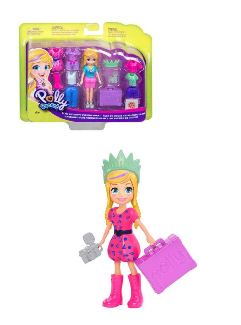 Muñeca Polly Pocket Maleta de Vacaciones de Mattel-0