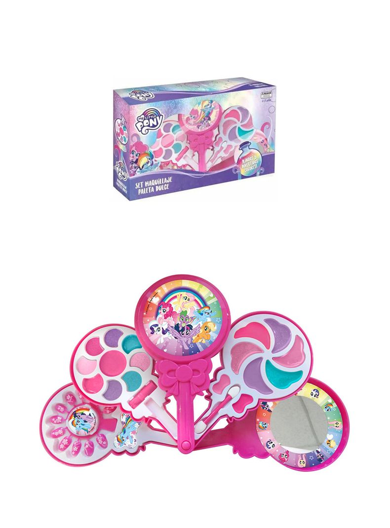 Set Maquillaje Infantil Paleta Dulce 5 Niveles de My Little Pony de Hasbro-0