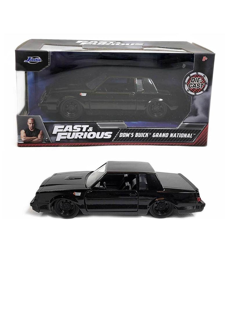 Vehículo Buick Grand 1987 Negro Escala 1:32 Rápidos Y Furiosos de Jada-0