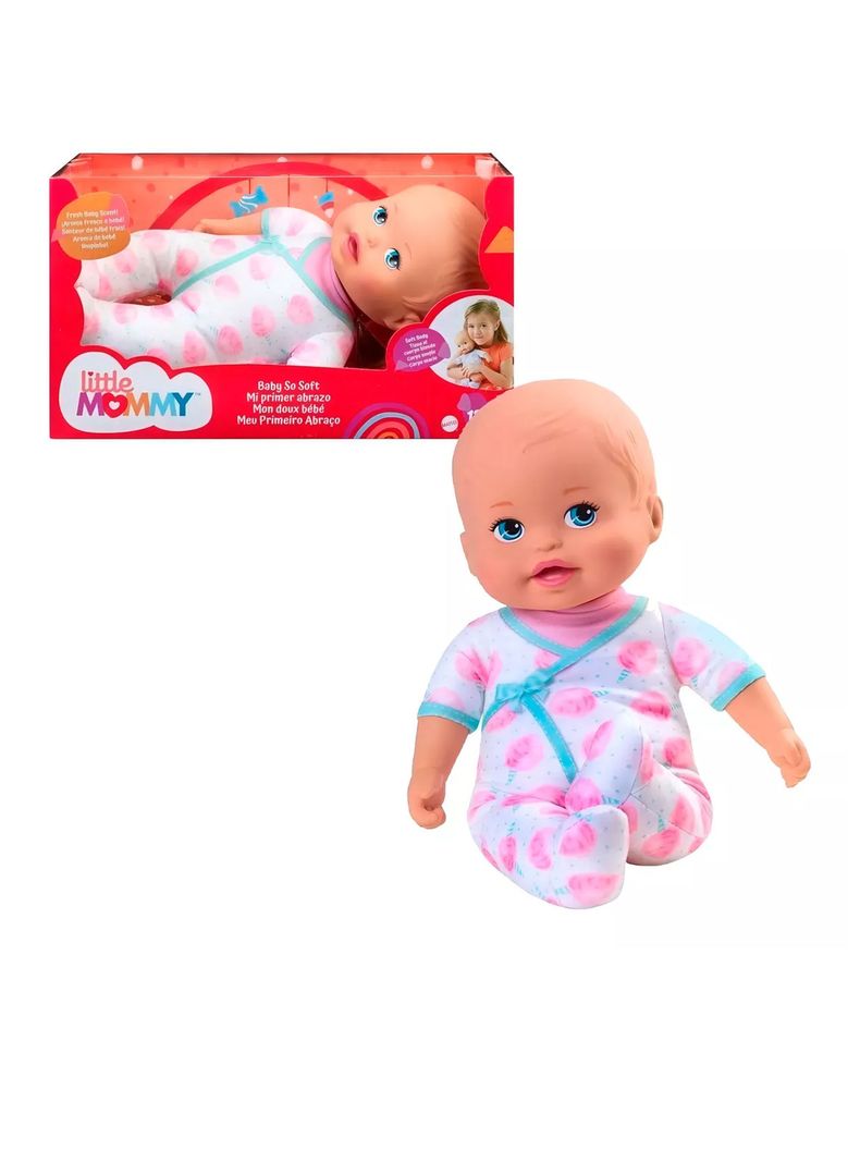 Muñeca Little Mommy Bebita Recien Nacida Mi Primer Abrazo Ice Cream de Mattel-0
