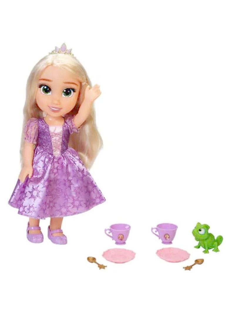 Muñeca Princesa Disney Rapunzel y Juego De Té de Jakks-1