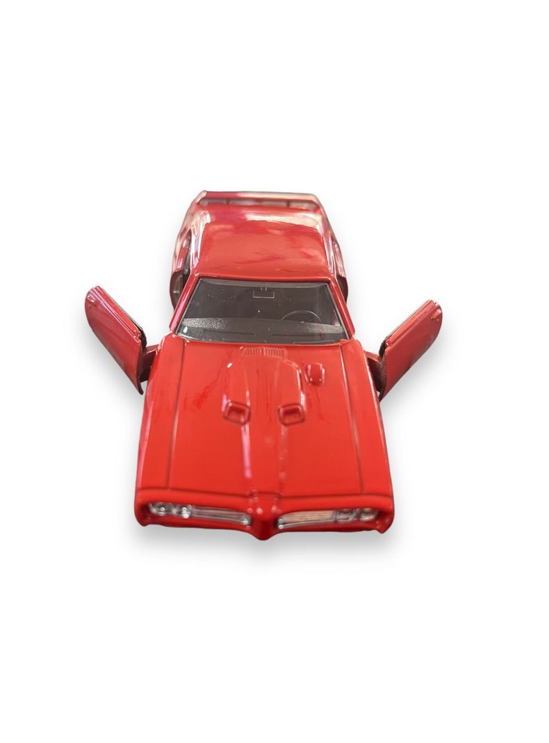 Auto De Colección 1969 Pontiac Gto Rojo 1:36 Rojo Welly-1