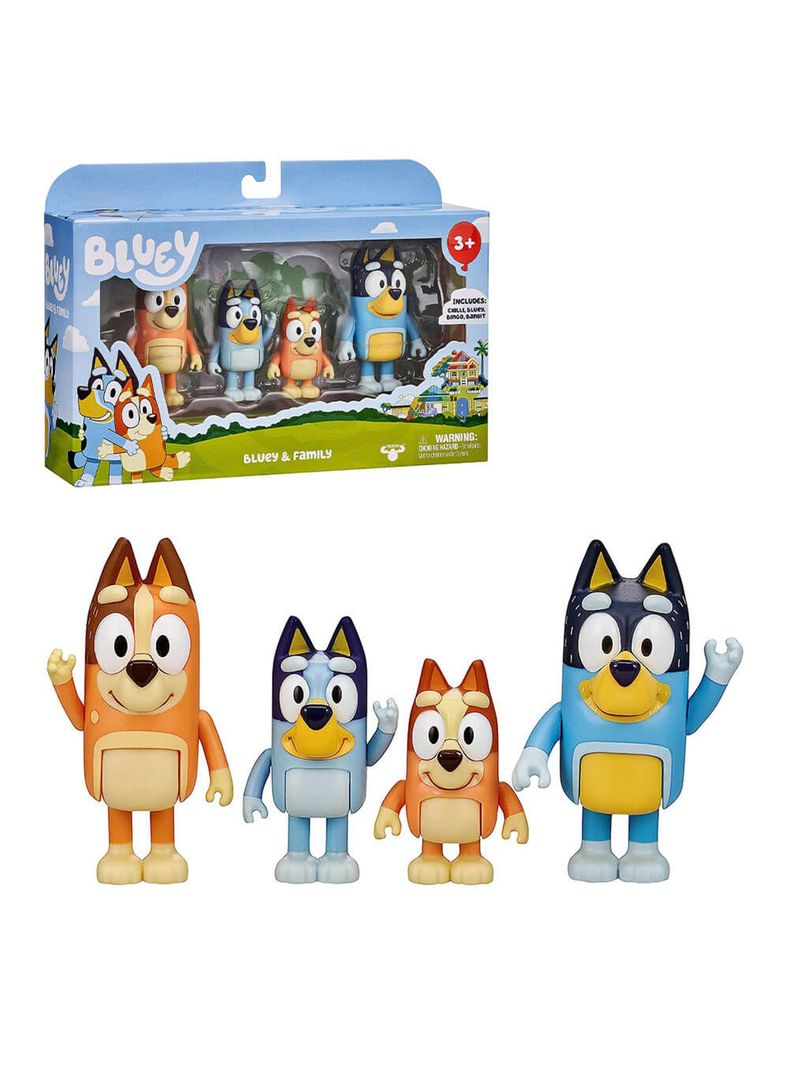 Pack 4 Figuras de Bluey y su Familia de Moose-0