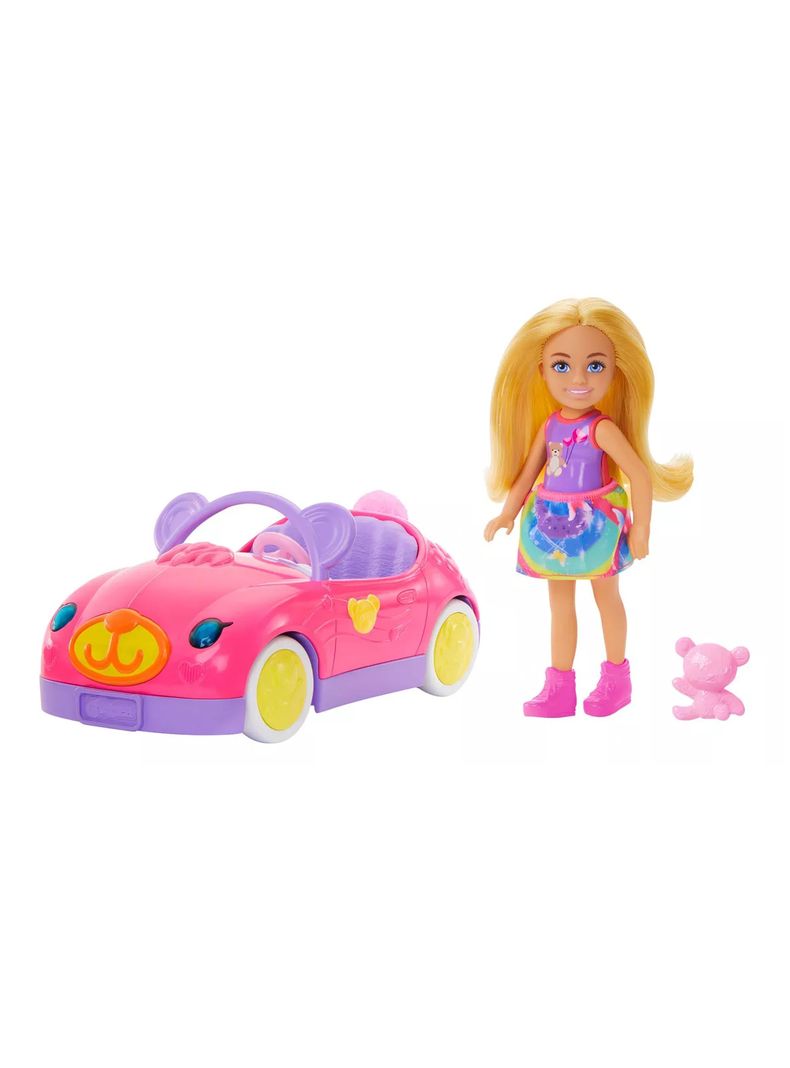 Barbie Set De Juego Chelsea Muñeca Y Auto De Osito de Mattel-1