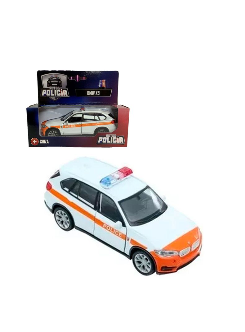 Vehículo de Colección Bmw X5 Policía de Suiza EScala 1:38 de Welly-0