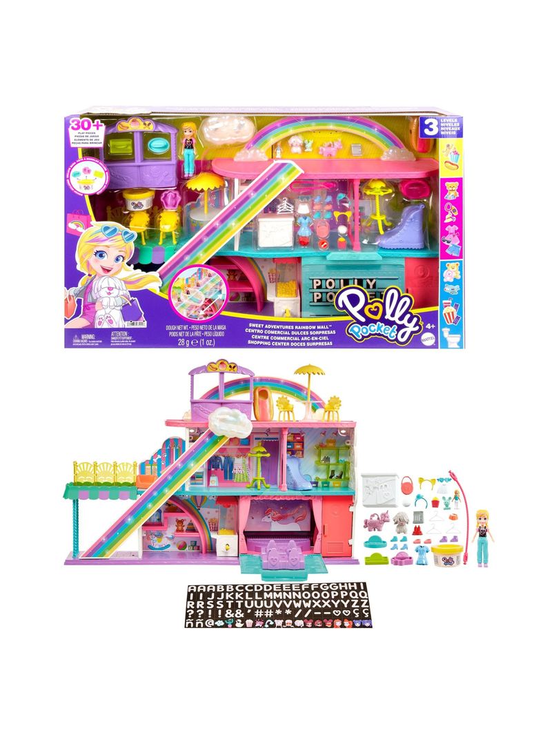 Muñeca Set De Juego Polly Pocket Shopping Sorpresas Mattel-0