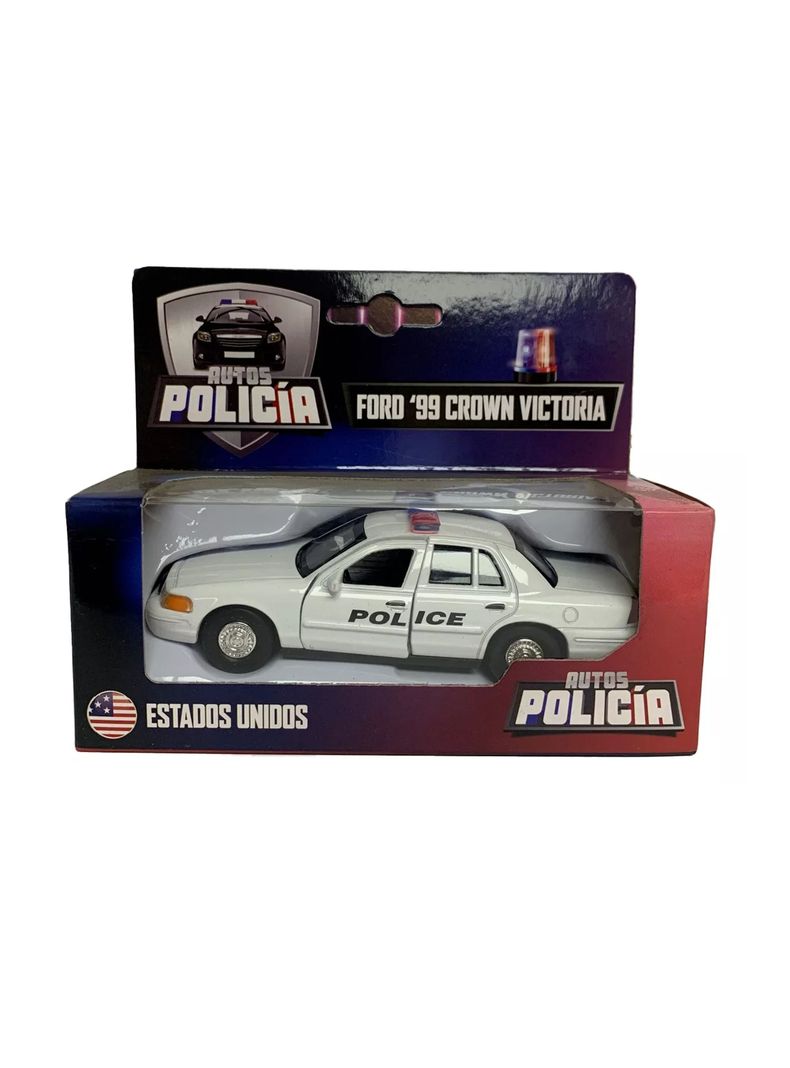Auto De Colección Ford 99 Crown Victoria Policía de Eeuu Escala 1:38 Welly-3