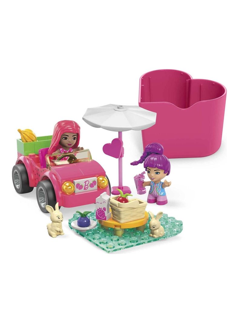 Bloques de Construcción Barbie Juguete De Construcción Paseo En Convertible de Mega Bloks-1